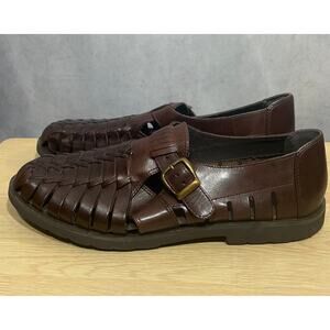 Giorgio Brutini Mens Genuine Leather Fisherman Sandals Brown Size 11D